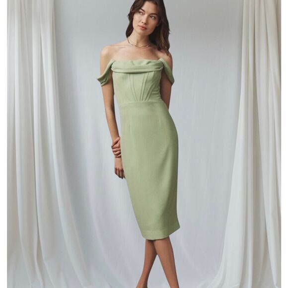 white christmas dresses Vickie Dress – Dress the Population main image 1